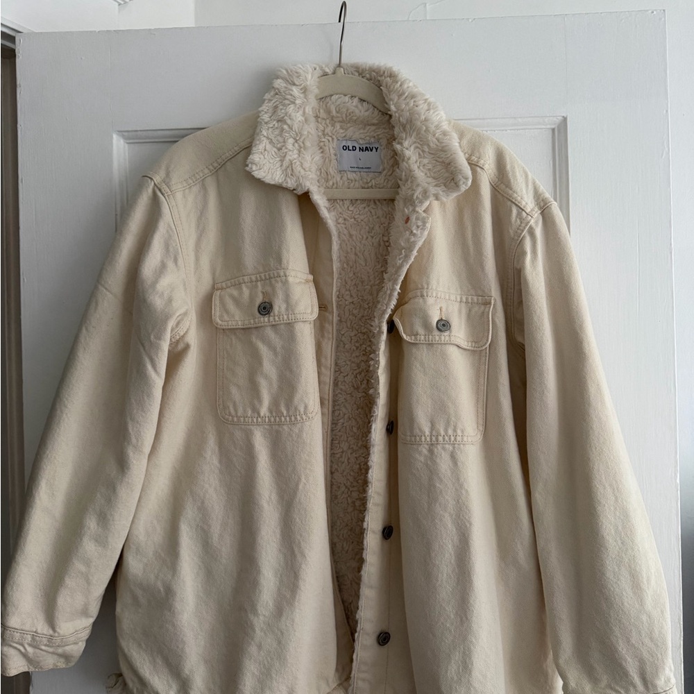 Old Navy Beige Sherpa Jacket